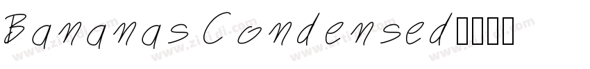 Bananas Condensed字体转换